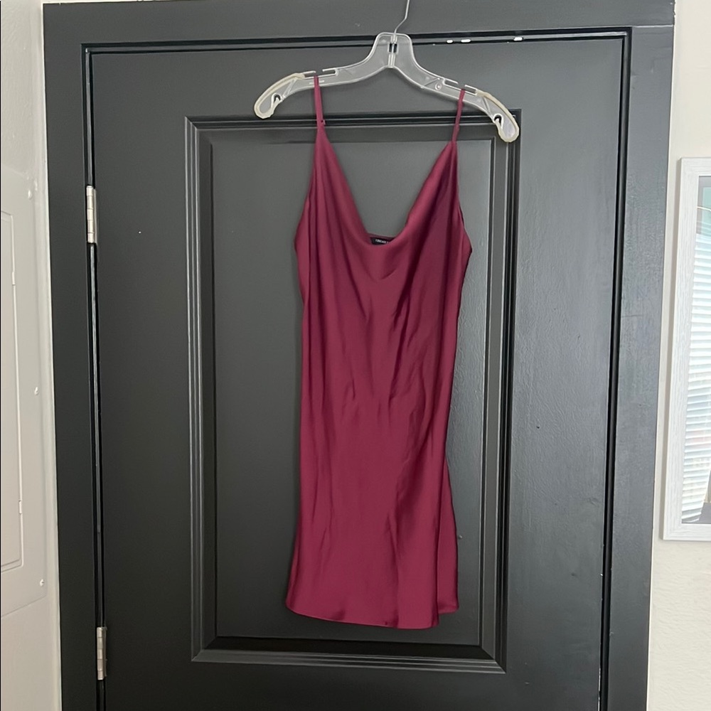 Burgundy Slip Dress